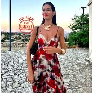 RARE!!! MANGO BLOGGER FAVE!!! V-Neck Maxi Dress NWT